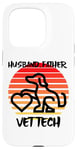 Coque pour iPhone 15 Pro Husband Father Vet Tech, vétérinaire, chien, animal de compagnie, chat, famille