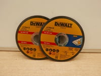 2 X DEWALT DT43921 115MM DCG405 INOX STAINLESS STEEL ANGLE GRINDER CUTTING DISCS