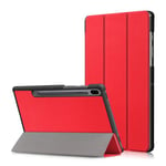 Samsung Galaxy Tab S6 - Tri-Fold Fodral - Röd Red Röd