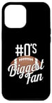 Coque pour iPhone 15 Plus Numéro 0's Biggest Fan Football Mom Funny Woman Touchdown