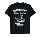 Funny dachshund wiener weiner dog sometimes hard to handle T-Shirt