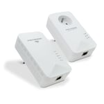 METRONIC 495489 Prise CPL netsocket 1200 avec Prise gigogne et CPL Wi-FI 1200 MB/s