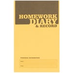 Silvine Homework Diary With Printed Layout A6 84 Page Yellow (Pack 20)