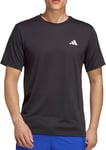 adidas Train Essentials Comfort Mens Training Top Black Short Sleeve Gym T-Shirt