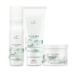 Wella Nutricurls Curly Hair Shampoo 250ml + Conditioner 200ml + Mask 150ml