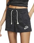 Nike W NSW Gym VNTG Short Sport Femme, Black/(Sail), FR : S (Taille Fabricant : S)