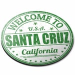 Round Mouse Mat - Santa Cruz California USA America Office Gift #5740