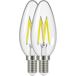 Ampoule Flamme Filament LED E14 WW Lot de 2 - PROLIGHT