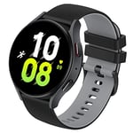 Supore Bracelet pour Samsung Galaxy Watch 7/6/5 44mm 40mm, 20mm Silicone Checked Sport Bracelet pour Galaxy Watch 4 44mm 40mm/Galaxy Watch 5 Pro 45mm