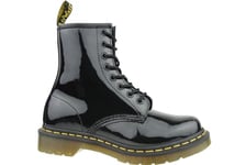 Dr. Martens 1460 W 11821011, Womens bovver boots, Noir (Black Patent Lamper) - 39 EU