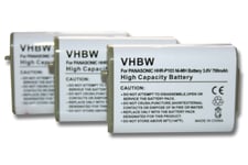 3 batteries 700mAh pour téléphone fixe sans fil remplace P-P103, HHR-P103, HHR-P103A, TYPE 25, 89-1324-00-00