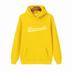 (HW0092yellow-1-XXL）Hupparit Miesten Hip Hop DREAMVILLE J Cole Logo Hupullinen Prey Letter