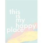 Wee Blue Coo This Is My Happy Place Canvas Wall Art Print