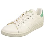 adidas Stan Smith Mens Off White Green Classic Trainers - 4.5 UK