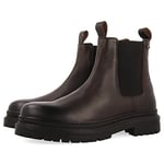 GIOSEPPO Bottes de Type Chelsea en Cuir Couleur Marron pour Homme Herrick