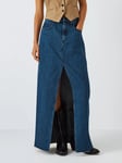 rag & bone Avery Featherweight Denim Maxi Skirt, Ari