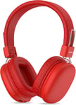 Casque Bluetooth Sans Fil Enfant,Casque Audio Enfant Avec Jack,Casque Bluetooth 5.4 Pliable,Volume Limité 85/94Db,50 Heures De Travail,Réglable,Headphones Sans Fil Pour Étude,Voyage (Rouge)