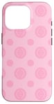 Coque pour iPhone 16 Pro Pink Circles Swirls Groovy Warm Feminine Pattern