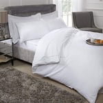 Emma Barclay Housse de Couette de Luxe en Coton égyptien 200 Fils/cm² - Blanc - Lit King Size