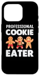 Coque pour iPhone 16 Pro Professional Cookie Eater Biscuits de pain d'épice