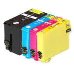 4 Ink Cartridges XL (Set) for Epson WorkForce WF-7110DTW WF-7210DTW WF-7610DWF