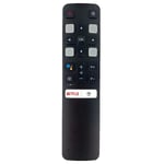 Röstfunktion TV fjärrkontroll Ersättning för RC802V TCL TV FUR6 Black