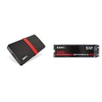 EMTEC - Pack Création : Disque SSD Portable X200 1 Tera + Disque SSD Interne X250 512 GB