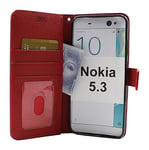 New Standcase Wallet Nokia 5.3 (Röd)