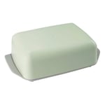 Fackelmann 33005 Beurrier avec couvercle, Boite à beurre, Boite pour beurre, Vert, Gris, Plastique bio, 16x10x5cm