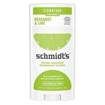 Schmidt's Déodorant Stick Signature Bergamote et Citron Vert Efficace 24h 100...