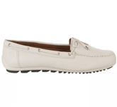 Tamaris Shoes Moccasins Flat Size UK 6 Comfortable Leather Padded - Off White