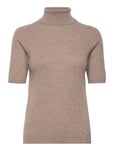 Davida Cashmere Turtleneck T-Shirt Beige