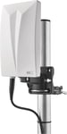 Antenne Active Universelle Pour Intérieur Et Extérieur (0-80 Km) Dvb-T2, Dab, Fm, Full Hd, Avec Filtre De Verrouillage Lte Intégré, Filtre 4G, 5G Et Amplificateur