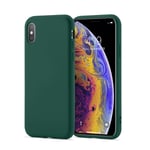 Mobique iPhone X/XS Mobilskal i TPU, mörkgrön