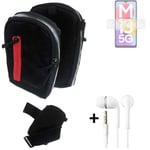 Shoulder bag / holster + earphones for Samsung Galaxy M13 5G Belt Pouch Case