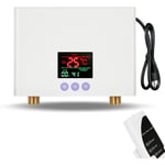 3000W Mini chauffe-eau sans réservoir sous évier 220V Système de chauffage de lavage thermostatique avec télécommande Affichage numérique pour la