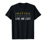 Hanukkah Candles Jewish Festival Love And Light T-Shirt