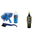 Park Tool CG-2.4 - Chaingang Cleaning System,Blue & Muc-Off Dry Lube 120ml chain oil (Packaging may vary)