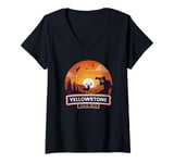 Womens Yellowstone National Park since 1872 Wildlife Photography V-Neck T-Shirt