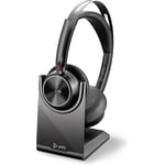 Poly - Voyager Focus 2 UC USB-C Headset with Stand (Plantronics) - Bluetooth Dua