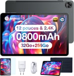 T20 Ultra 12 Pouces, Tablette Android 13, 32 Go + 256 Go (2 To Tf), Batterie 10800Mah, Caméra 16Mp+8Mp, Fhd 2.4K, Dual Sim, 4G Lte+5G Wifi, Gps