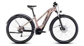 Vtt electrique semi rigide cube reaction hybrid performance 500 allroad trapeze shimano alivio 9v 500 wh 29   marron metallic 2023