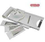 APOLLO MULTI GRATER VEGETABLES SALAD SLICER CUTTER CHOPPER SET KIT S/STEEL 6521