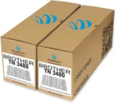 2X TN3480, TN-3480 Noir Toner Compatible avec Brother DCP-L5500 L6600 HL-L5000 L5100 L5200 L6250 L6300 L6400 MFC-L5700 L5750 L6800 L6900.[G1253]