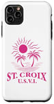 Coque pour iPhone 11 Pro Max Souvenirs de Saint-Croix usvi Îles Vierges américaines Rappel de vacances