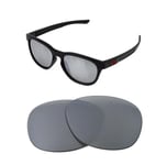 NEW POLARIZED REPLACEMENT SILVER ICE LENS FOR OAKLEY PITCHMAN R SUNGLASSES