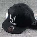 Ny Fashion Barn Ronaldo Cr7 Neymar Njr Keps Mössa Pojkar Flickor Barn Messi Snapback Mössor Hip Hop Mössor Gorr black Messi