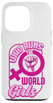 Coque pour iPhone 13 Pro Qui dirige la World Girls Gender Equality Feminist Pride