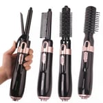 BaByliss AS200E Roterande Varmluftborste Set Brush & Style Ionic, 1000 Watt, 4 Munstycken, svart