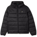 Manteau Lacoste  DOUDOUNE MATELASSÉE DÉPERLANTE  NOIRE